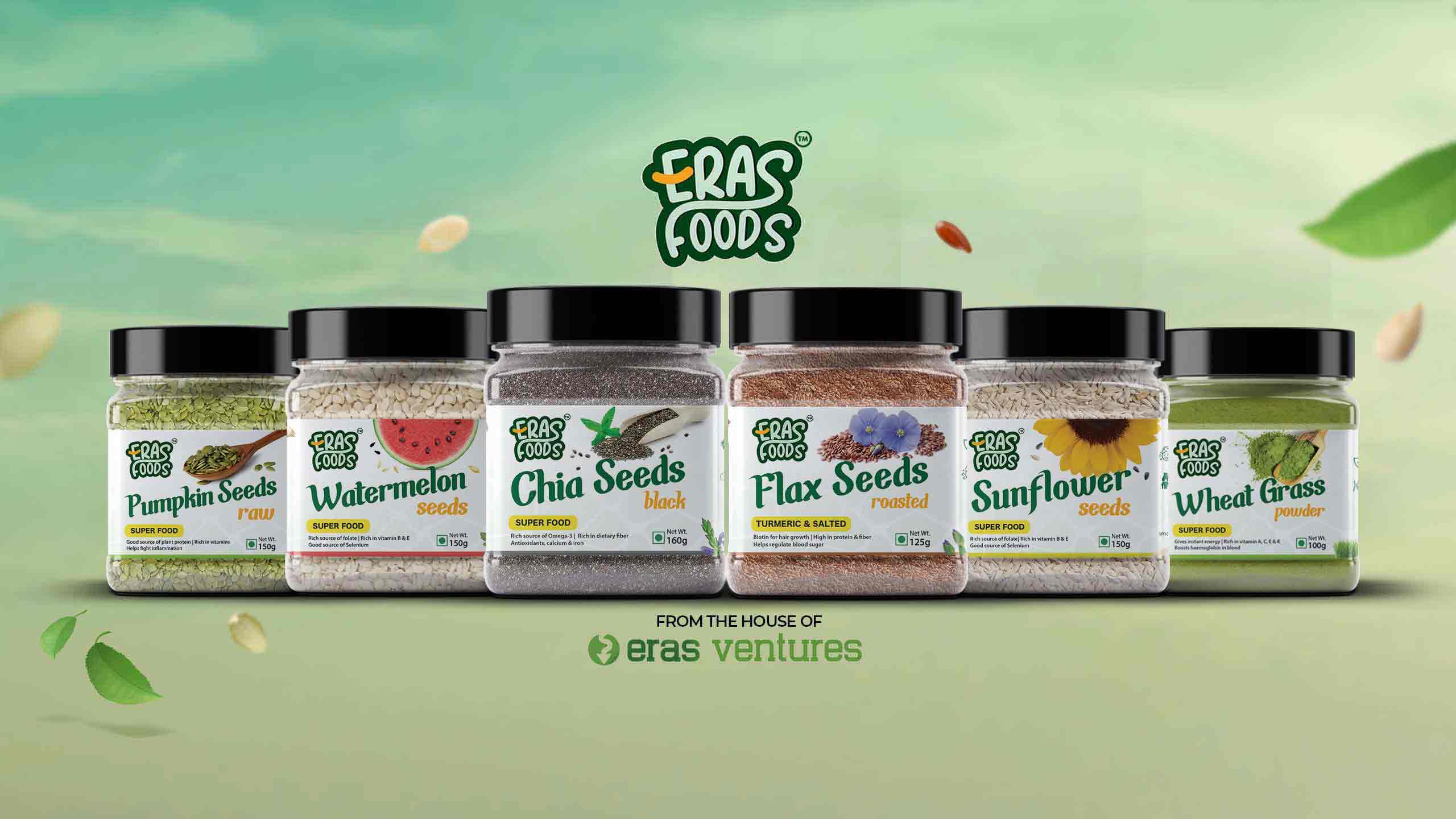 Eras-Foods—Super-seeds-poster—Sunflower-seeds,-Chia-seeds,-watermelon-seeds,-flax-seeds,-pumpkin-seeds-in-kerala-calicut-online-shopping-distributor