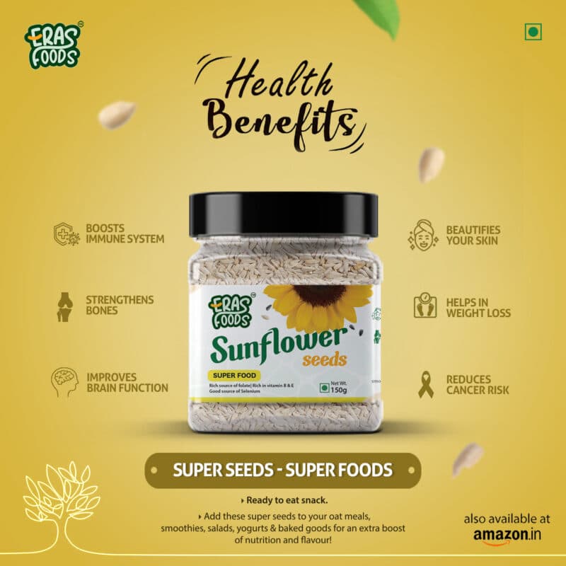 Eras Foods Sunflower Seeds Premium quality Kerala Distributor buy online cheap