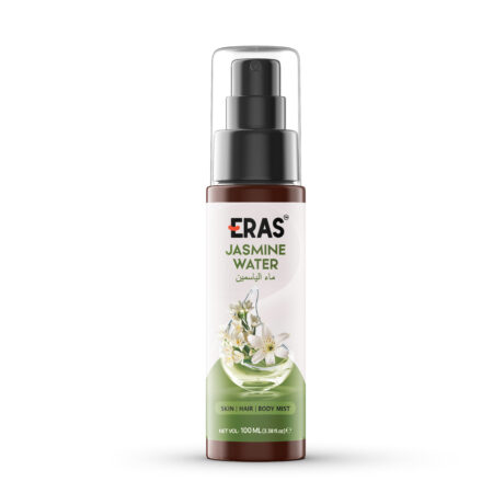 Eras Jasmine Hydrosol, distilled from jasmine flowers, is prized in perfumery for its delicate floral fragrance. Popular in skincare and beauty, it cleanses, soothes, and hydrates skin, while its anti-inflammatory benefits enrich hair care products