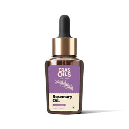 Eras Oils Rosemary Essential Oil for Hair Growth, Hair Fall Control and Nourishment, Skin Care | Clinically Tested & Ecocert Certified Organic 100% Pure, Natural, Undiluted