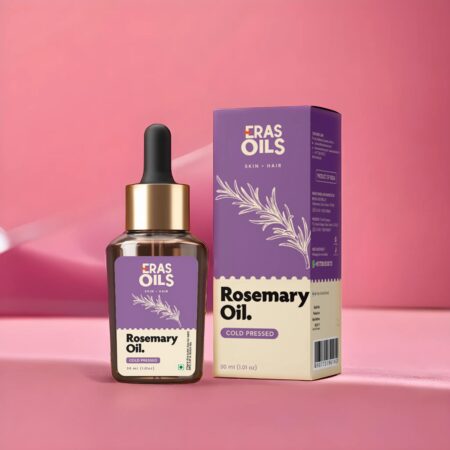 Eras Oils Rosemary Essential Oil for Hair Growth, Hair Fall Control and Nourishment, Skin Care | Clinically Tested & Ecocert Certified Organic 100% Pure, Natural, Undiluted